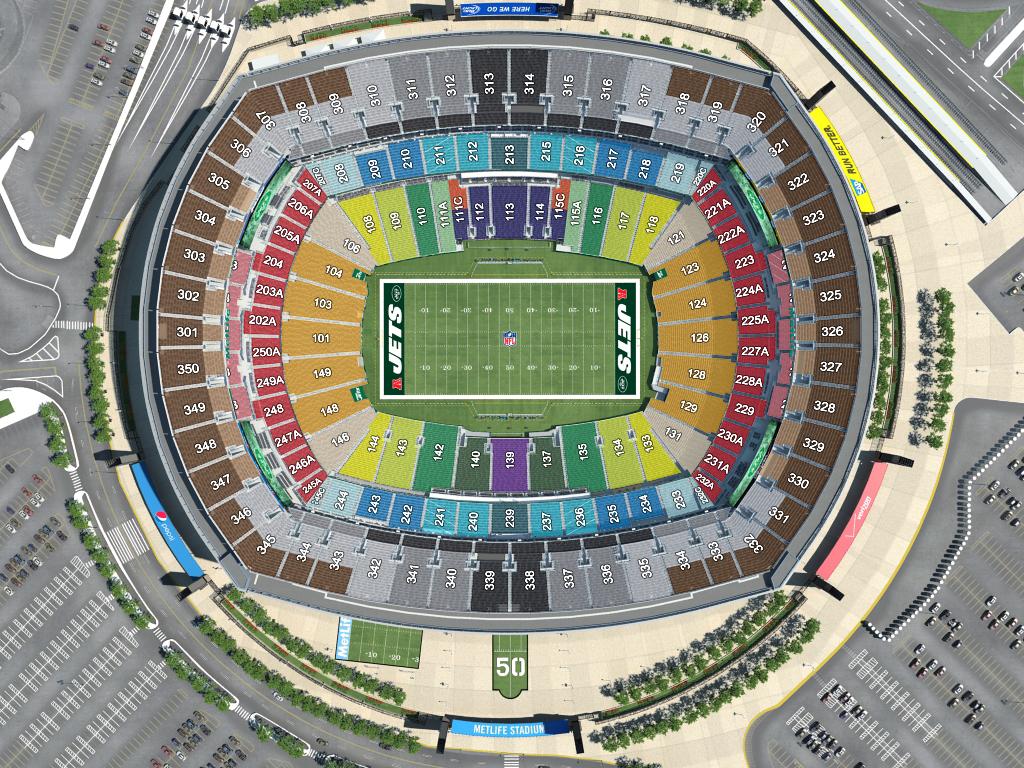Giants stadium seating map Giants seat map (New York USA)