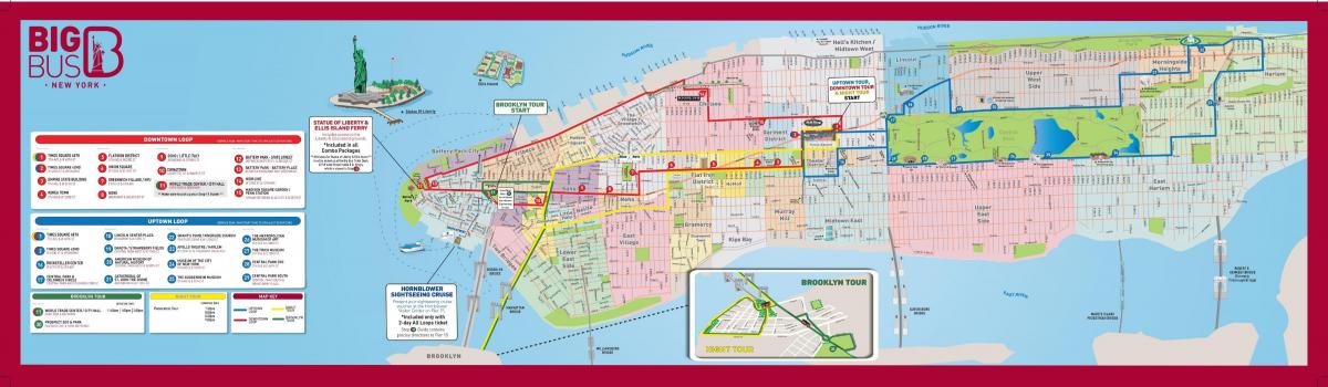 big bus NYC map