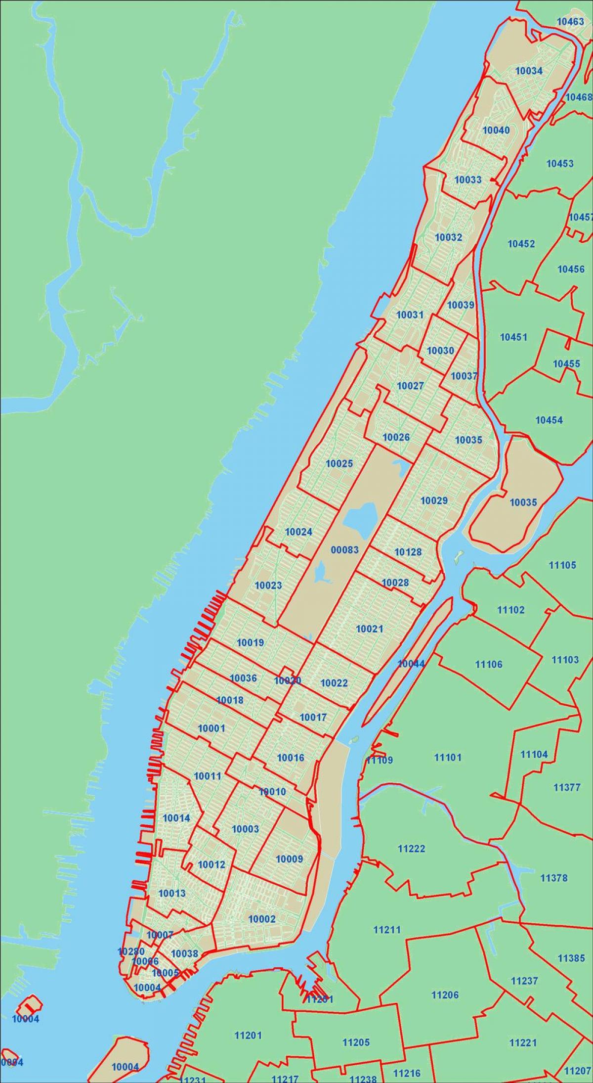 New York City area code map - Map of New York City area code (New York