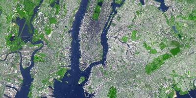 Map of aerial New York City