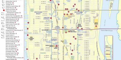 Map of NYC attractions printable - Printable map of New York City ...