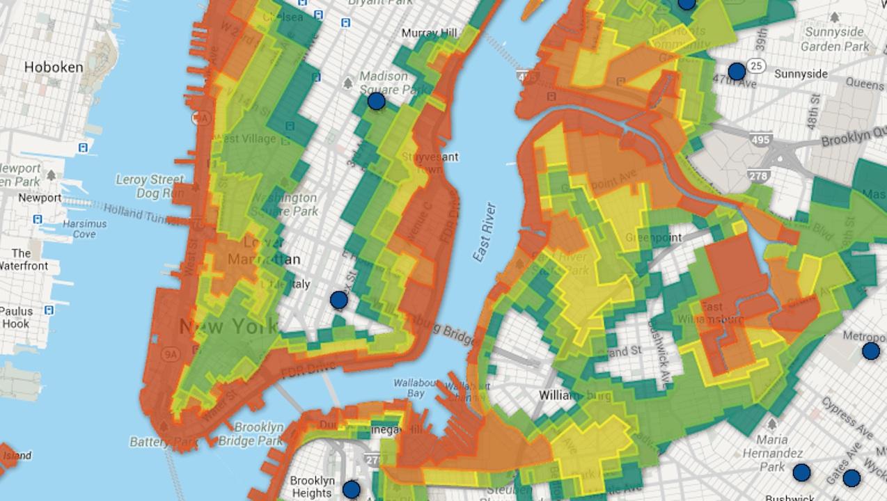 Fema flood maps NYC - New York flood map (New York - USA)