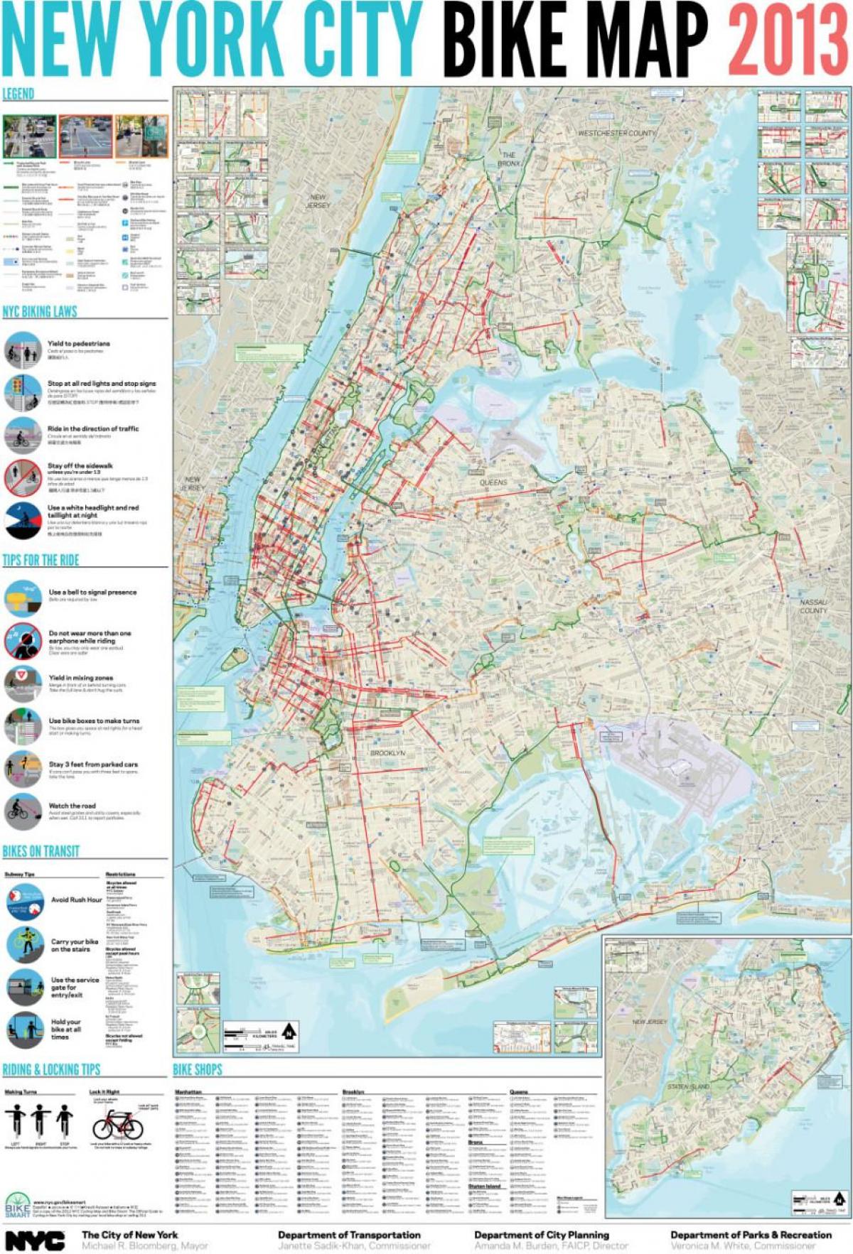 City Bike Nyc Map City Bike New York Map New York Usa