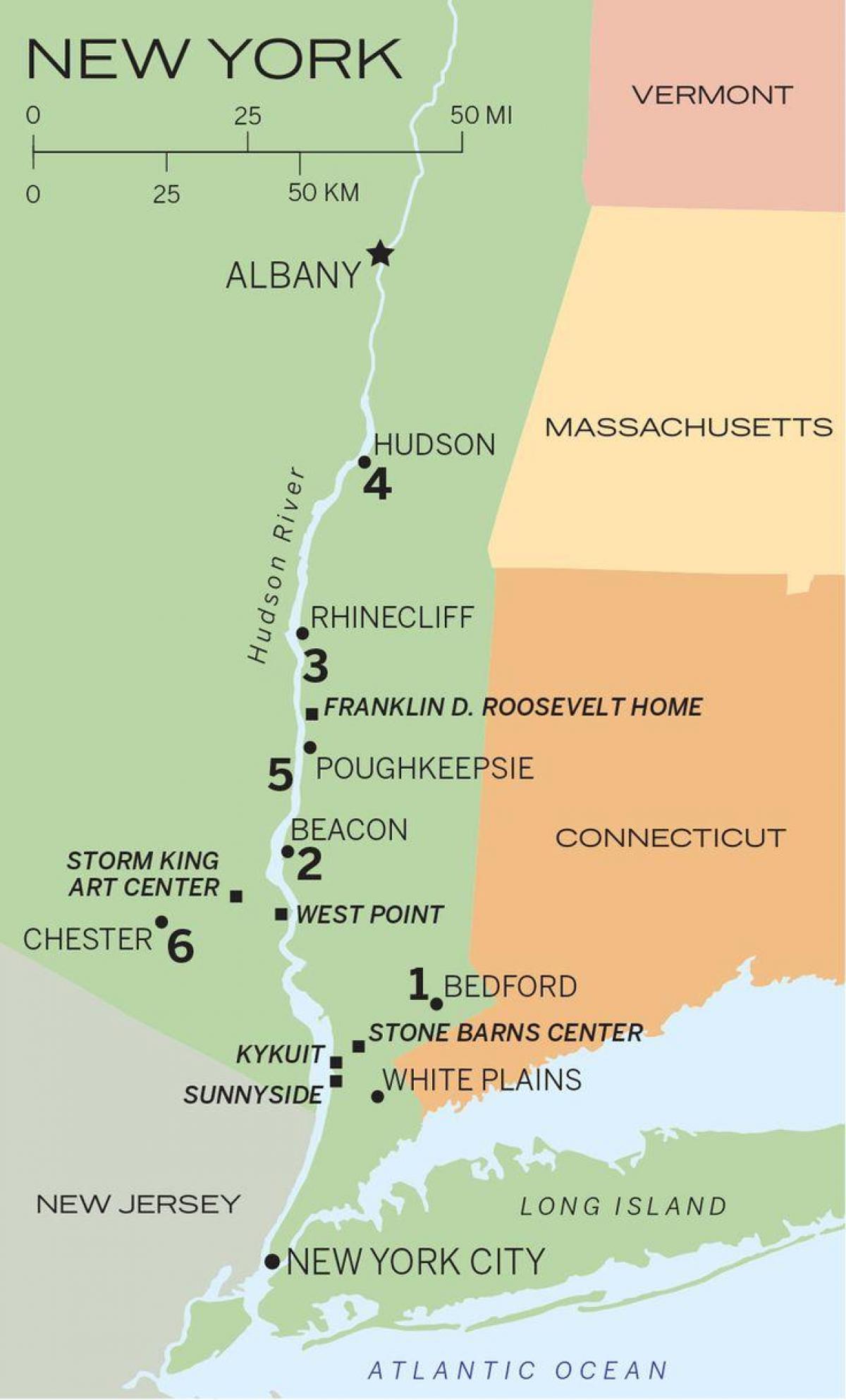 Hudson Line Map 