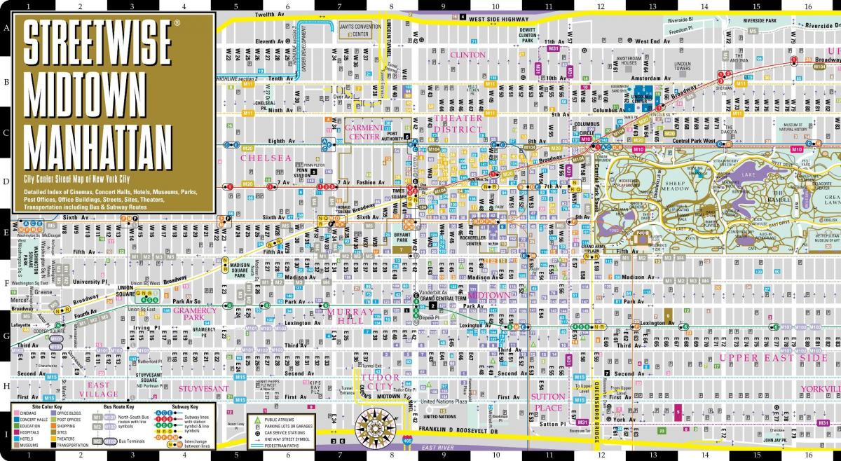new york grid system map