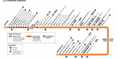 Map of b train