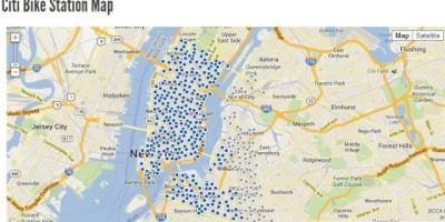 Citi bike map NYC