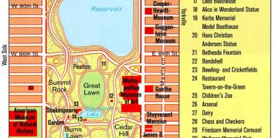 Map of central park NYC Printable - Map Of Central Park Nyc 