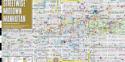 New York City street grid map - NYC street grid map (New York - USA)