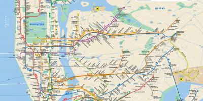 NYC mass transit map