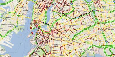 NYC traffic map - New York traffic map (New York - USA)